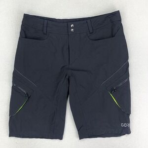 GORE Bike Shorts Mens XL Black Cargo Cycling Performance MTB Stretch Germany